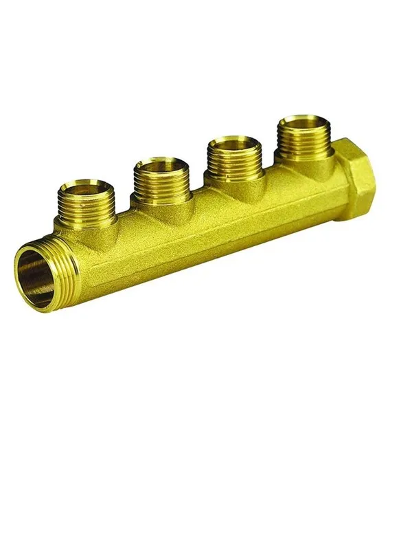 Pettinaroli Brass manifold 3/4x1/2 for water- and heatingsystems 4 outlets