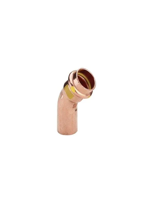 Viega Profipress G bend 45° 35 Copper/bright 345716