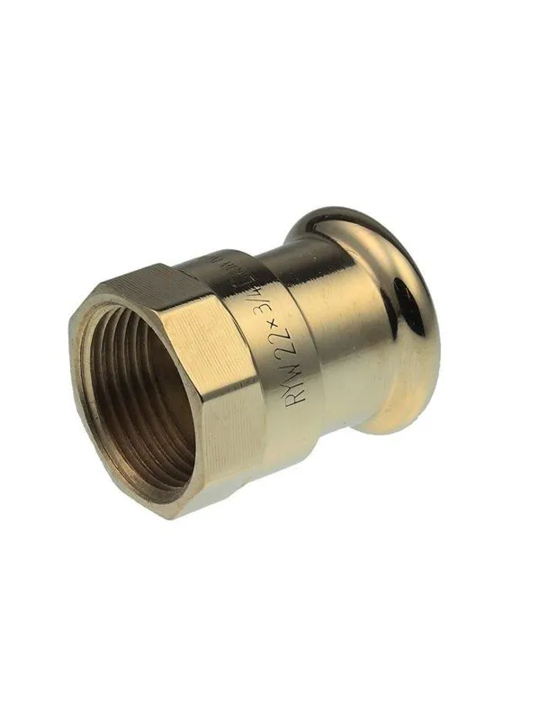 Vsh Fabrieken Xpress copper straight connector vsh female / female 15mmx3 / 4 cu