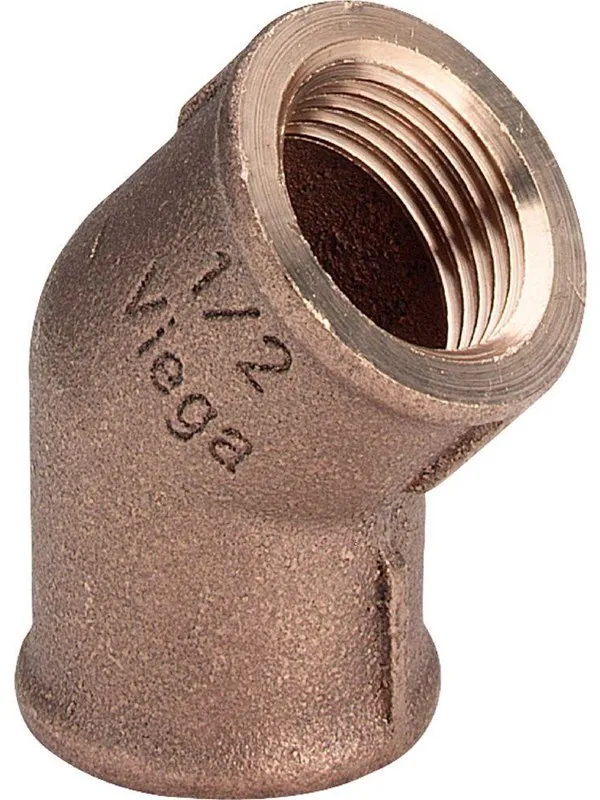 Viega Bend 45° socket/socket 1" gunmetal
