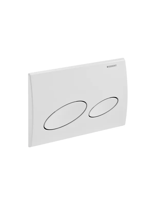 Geberit actuator plate kappa20 for dual flush: white alpine