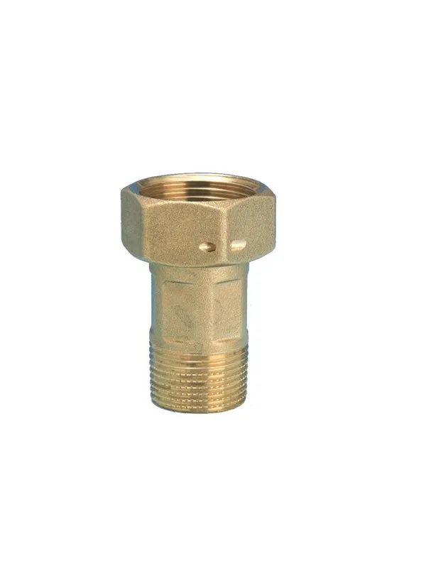 Pettinaroli Complete brass water meter connection union 1 1/2x2