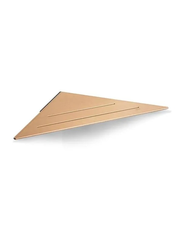 Unidrain Reframe Collection soap shelf corner, Brass