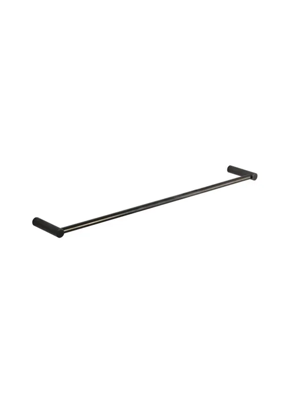 Pressalit towel rail single black chrome