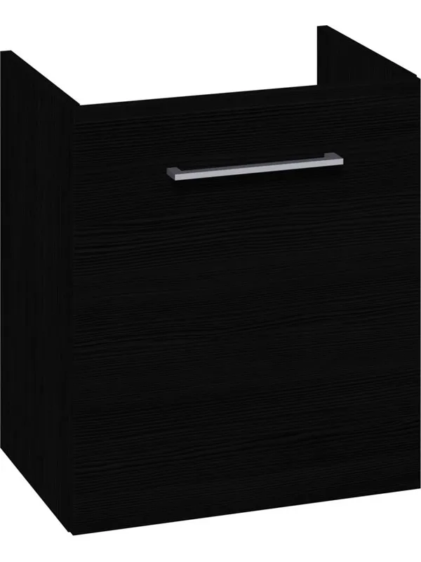 Dansani vanity unit with door 57.6 x 50 x 35 cm black