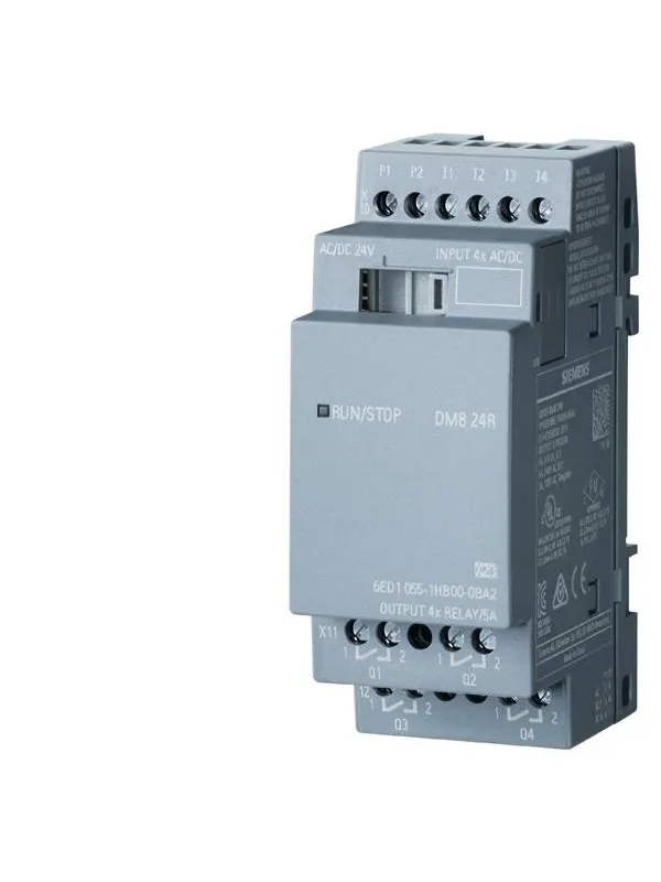 Siemens Logo! dm8 24r expansion module pu/i/o: 24v/24v/relay 2te 4