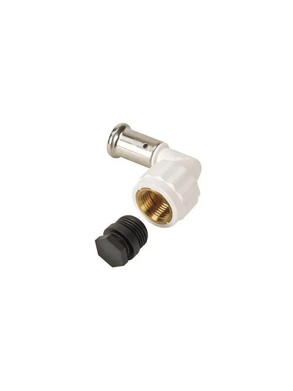 Henco bent 90° female iron adapter 32x1