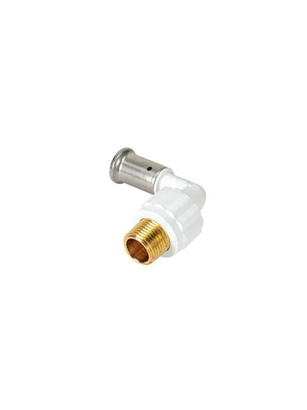 Henco bent 90° male iron adapter 16 mm x 12