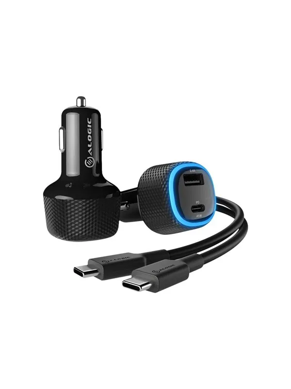 ALOGIC Rapid 2 Port USB-A + USB-C Car Charger 12W + 45W