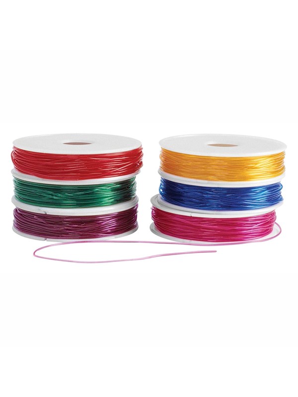 Colorations - Beading Cord Stretchable Colored 6 Spools 55mtr.
