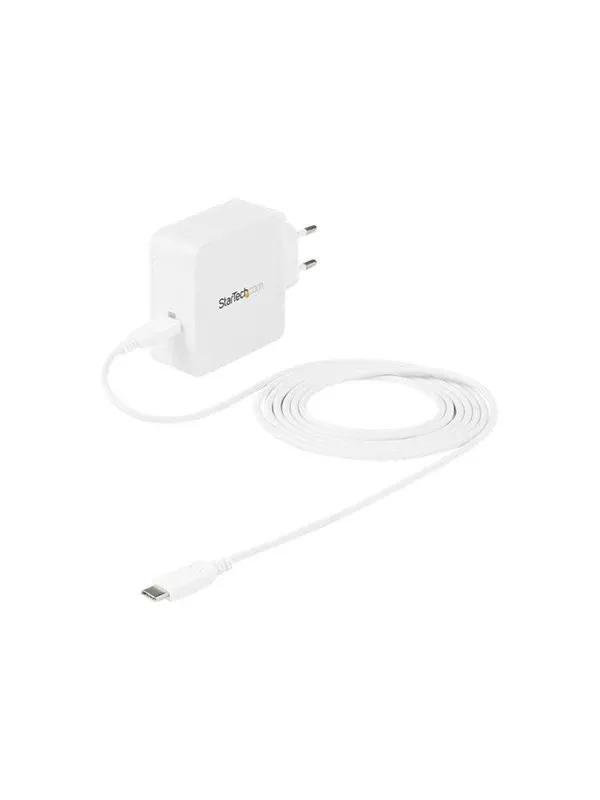 StarTech.com USB C Wall Charger - 60W PD 1m cable - Portable Travel USB Type C Fast Charge Universal Laptop Adapter - USB IF/CE Certified (WCH1CEU) power adapter