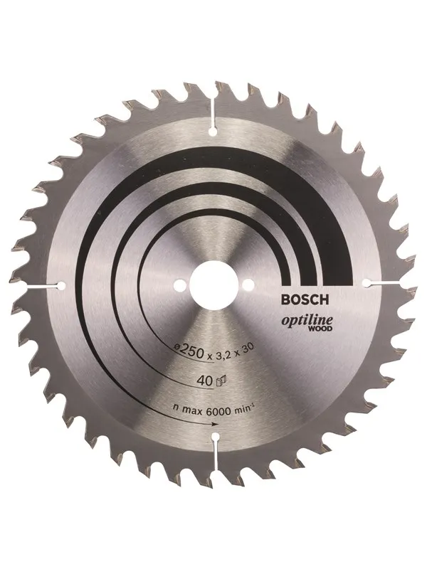 Bosch Sirkelsagblad Optiline Wood 250 x 30 x 3,2 mm, 40