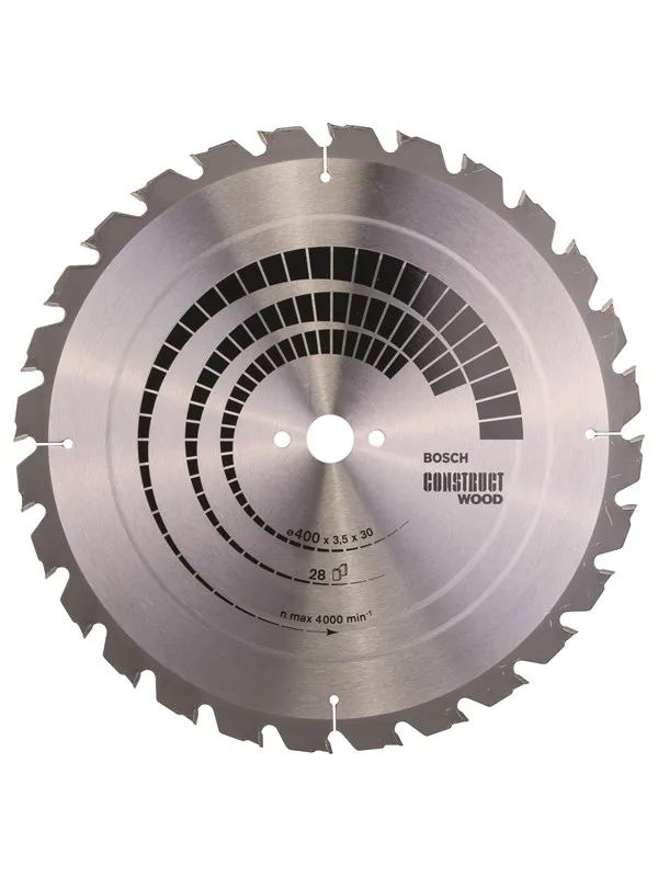 Bosch Sirkelsagblad Construct Wood 400 x 30 x 3,5 mm; 28