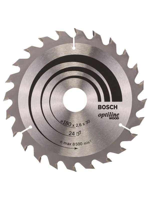 Bosch Sirkelsagblad Optiline Wood 180 x 30/20 x 2,6 mm, 24
