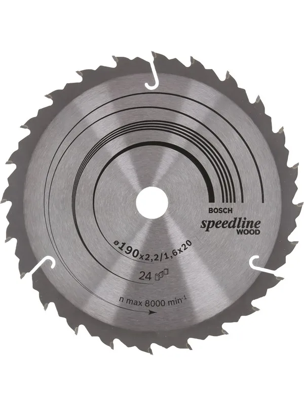 Bosch Sirkelsagblad Speedline Wood 190 x 20/16 x 2,2 mm, 24
