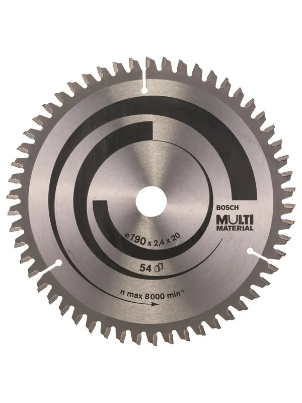 Bosch Sirkelsagblad Multi Material 190 x 20/16 x 2,4 mm; 54
