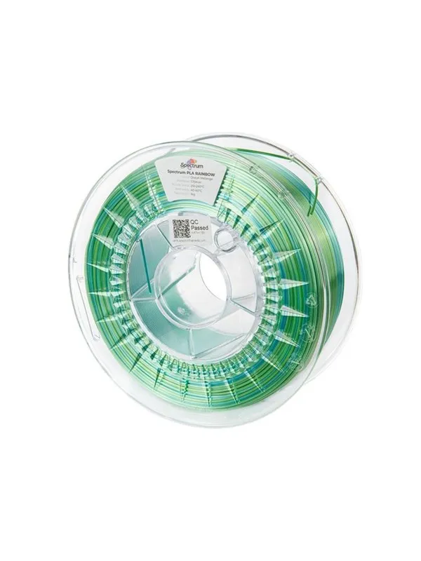Spectrum 3D Filament / PLA SILK Rainbow / Ocean Melange / â 1.75 mm / 1 kg