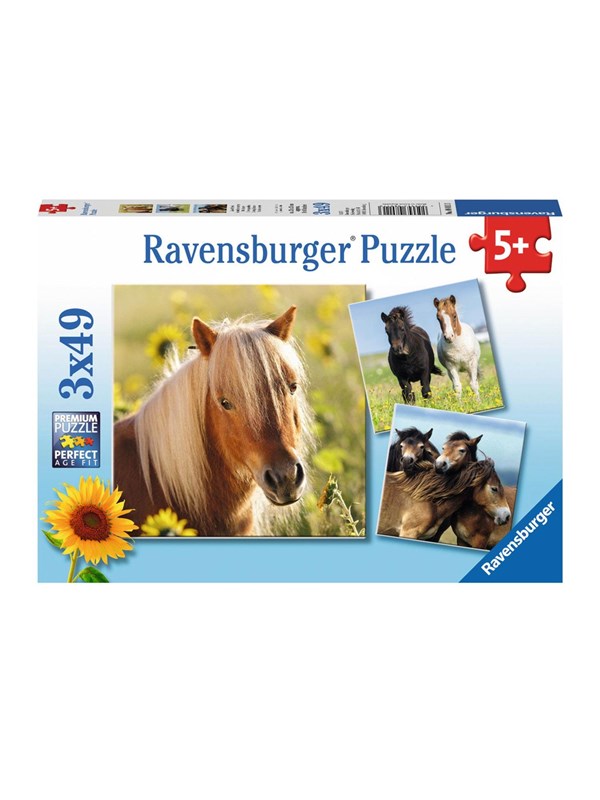 Ravensburger Loving Horses 3x49p Gulv