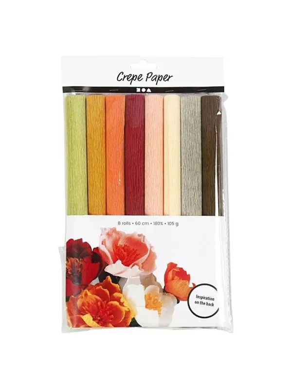 Creativ Company Crepe Paper Pastel Colors 8 Sheets