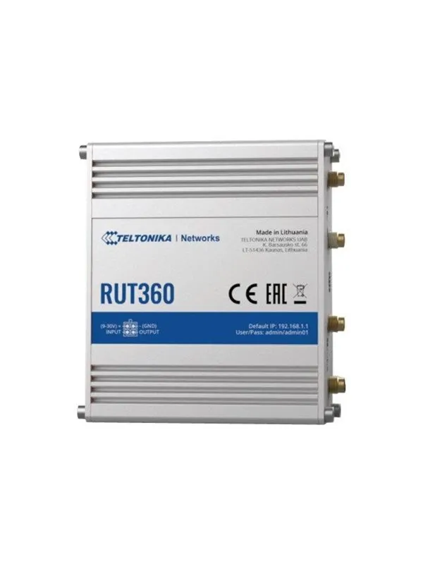 Teltonika RUT360 LTE CAT6 Industrial Cellular Router - Wireless router N Standard - 802.11n