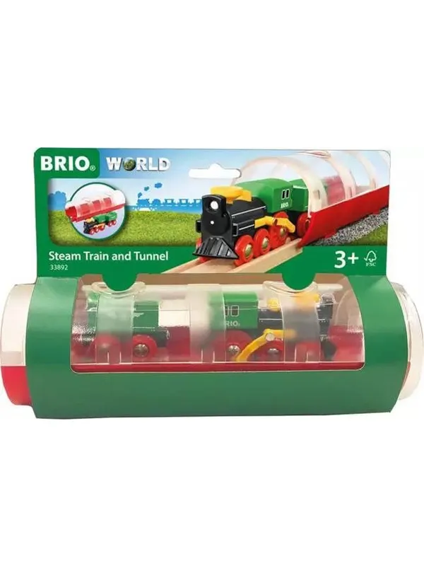 Brio Steam Train and Tunnel