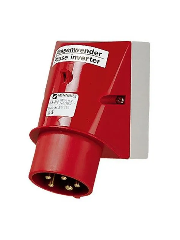 Mennekes Wm phase inverter inlet 16a5p6h400v ip44