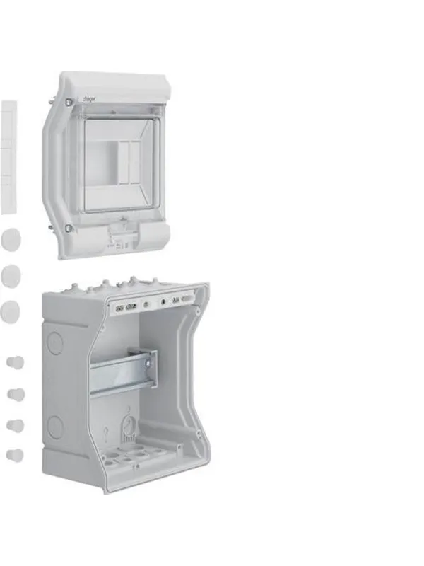 Hager Enclosure 6 module 1 row ip65