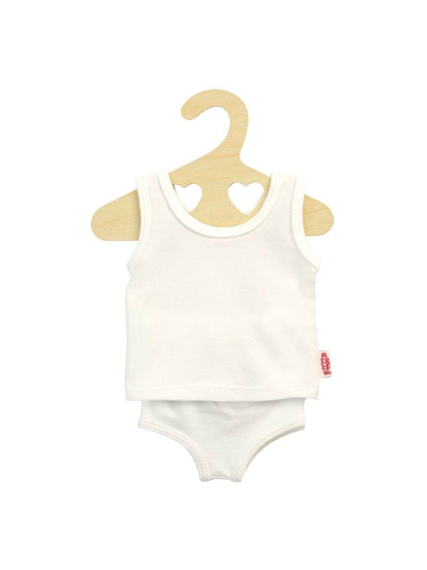 Heless Doll underwear and shirt White 20-25 cm