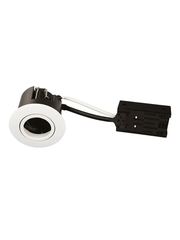 Scan Products Luna quick install 230v gu10 ip44 white round