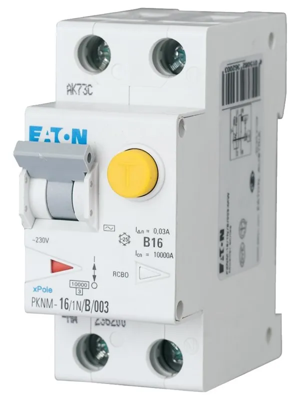 Eaton Pkn6-10/1n/c/003-a-mw - combined residual circuit and miniat