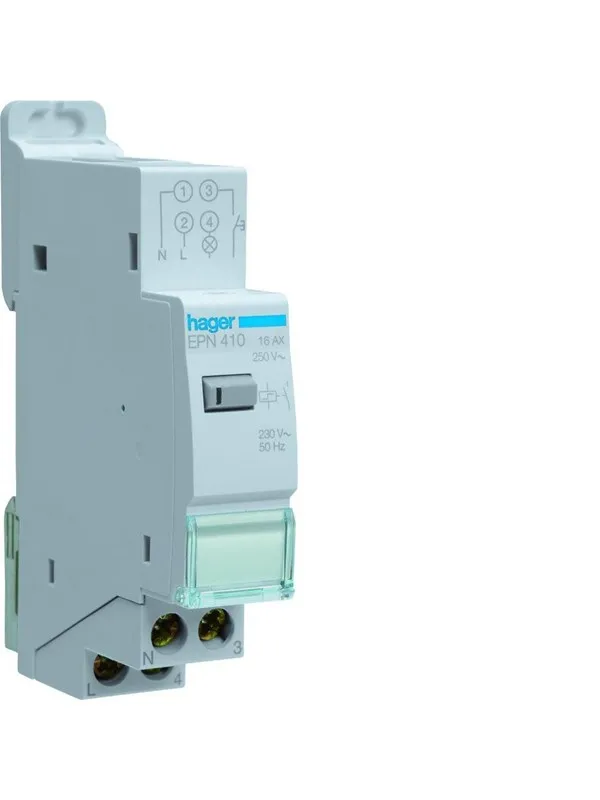 Hager Latching relay elektronic 1no 230v
