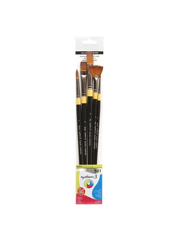 Daler-Rowney System3 Wallet Brush 501 5 pcs