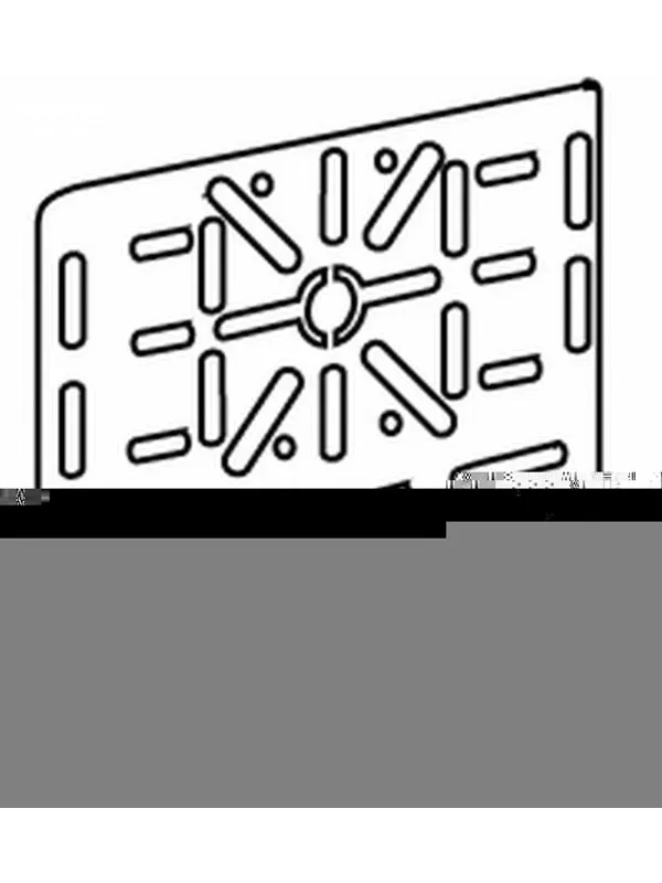 Wibe Junction box plate w24 pre-galvanized