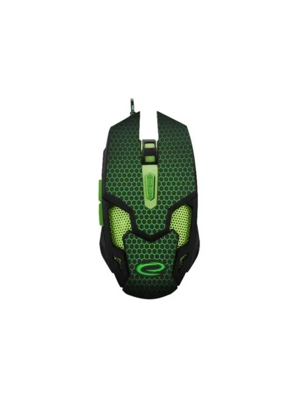 Esperanza MX207 COBRA - mouse - USB - green - Mus - Optisk - 6 - Grønn