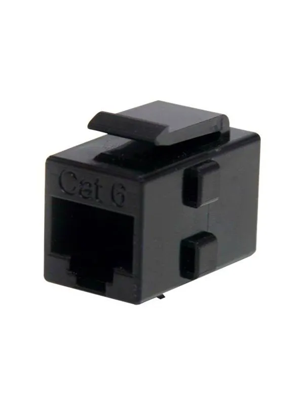 StarTech.com Cat 6 RJ45 Keystone Jack Network Coupler - F/F - network coupler - black - Svart