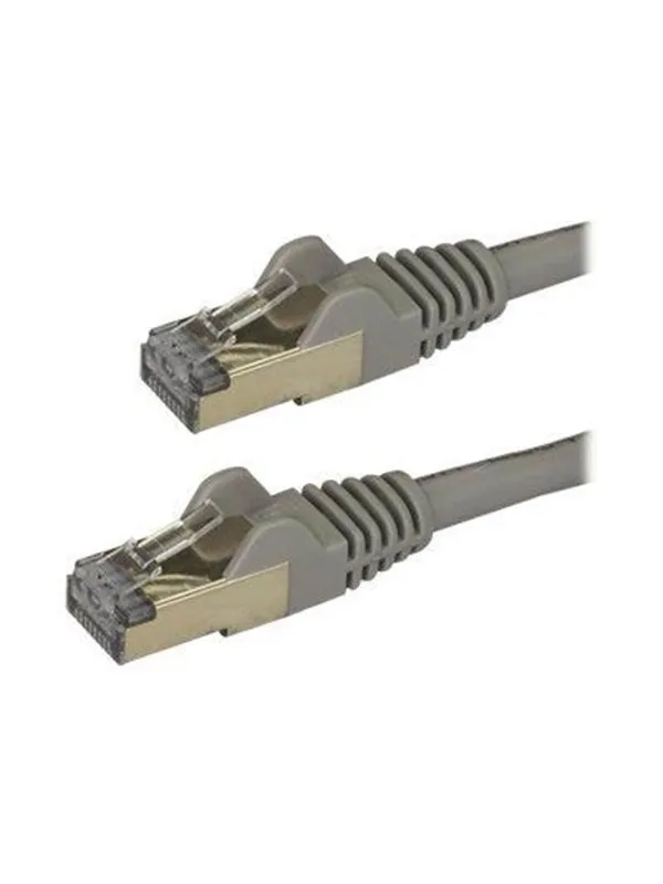StarTech.com 0.5m Gray Cat6a / Cat 6a Shielded Ethernet Patch Cable 0.5 m - patch cable - 50 cm - grey - Grå - 0.5m