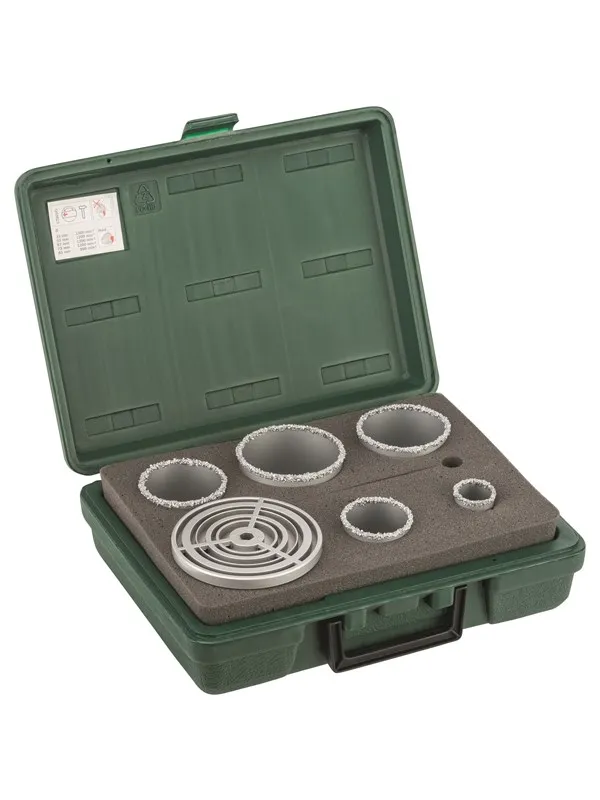 Bosch 5-delers hullsag-sett hardmetallbestrødd 33; 53; 67; 73; 83 mm