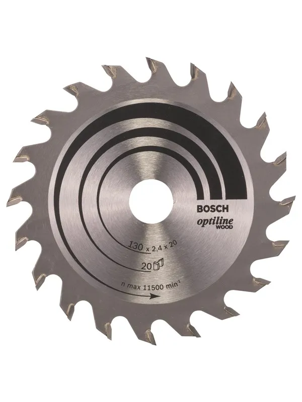 Bosch Sirkelsagblad Optiline Wood 130 x 20/16 x 2,4 mm, 20