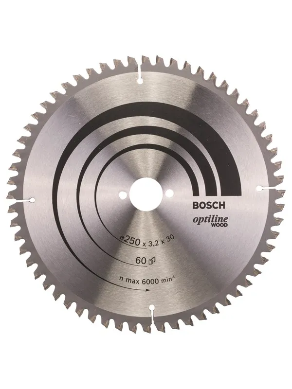 Bosch Sirkelsagblad Optiline Wood 250 x 30 x 3,2 mm, 60
