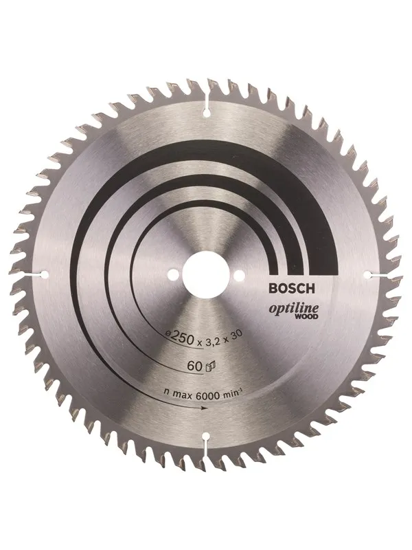 Bosch Sirkelsagblad Optiline Wood 250 x 30 x 3,2 mm, 60