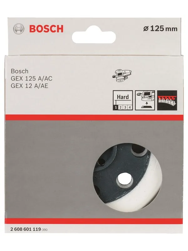 Bosch Slipetallerken hard, 125 mm