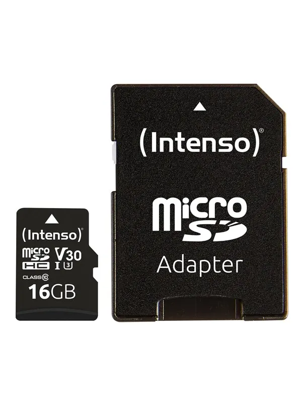 Intenso - flash memory card - 16 GB - microSDHC UHS-I