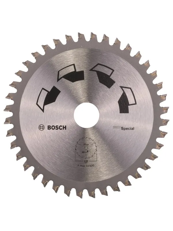Bosch Sirkelsagblad SPECIAL D= 130 mm, borediameter= 20 mm, T= 40