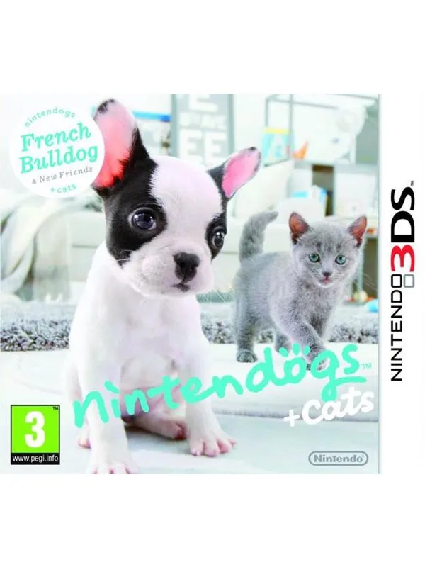 Dogs and Cats: French Bulldog & New Friends - Nintendo 3DS - Virtuelt kjæledyr