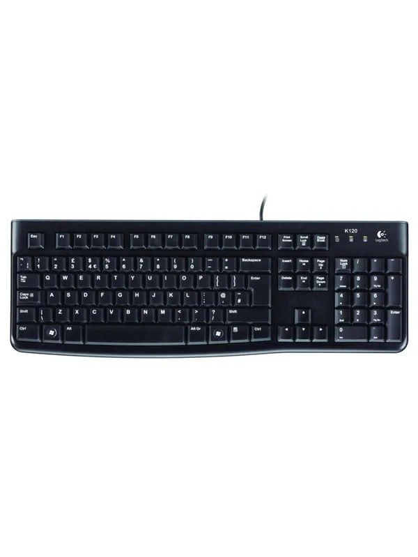 Logitech K120 Corded Keyboard - US - Tastatur - Engelsk (USA) - Svart