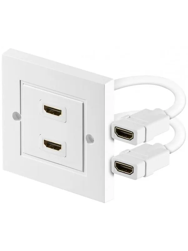 Pro HDMI wall socket - 2 ports