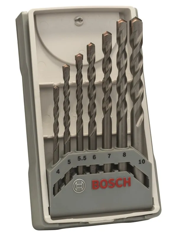 Bosch 7-delers betongbor-sett CYL-3 4; 5; 5,5; 6; 7; 8; 10 mm