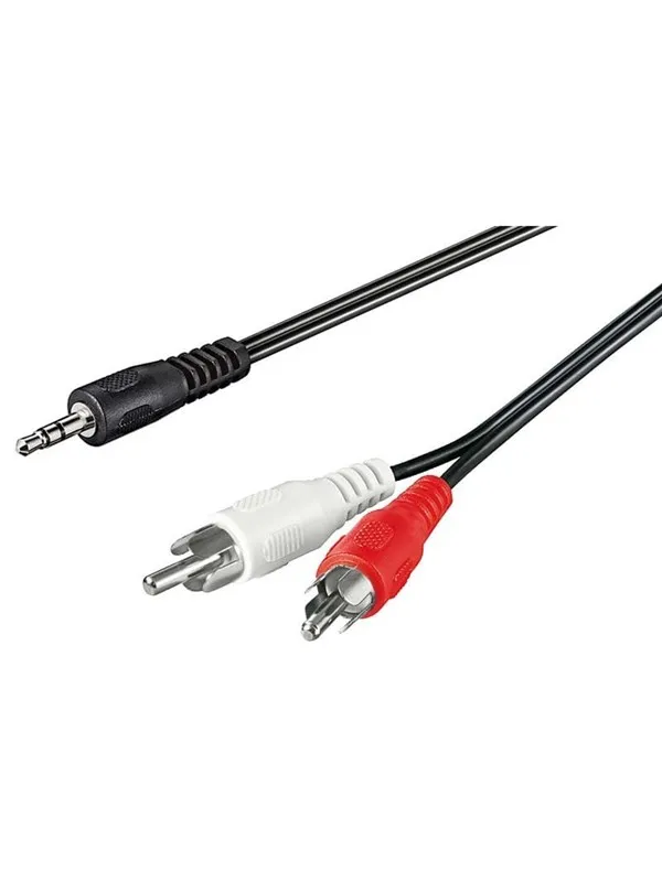Pro MiniJack - 2xRCA - Black - 20m