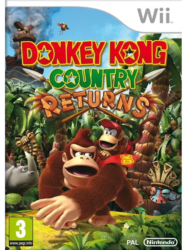 Donkey Kong Country Returns - Nintendo Wii - Action