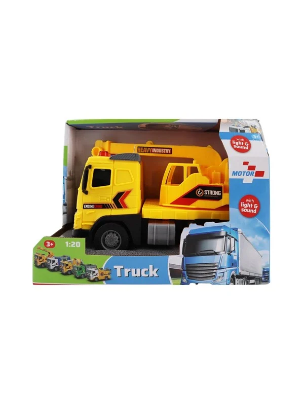 Impulse Toys Kranbil m/lys og lyd 1:20